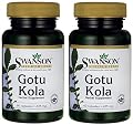 Swanson Premium Gotu Kola 435mg - 60 Capsules (Package of 2 Bottles)