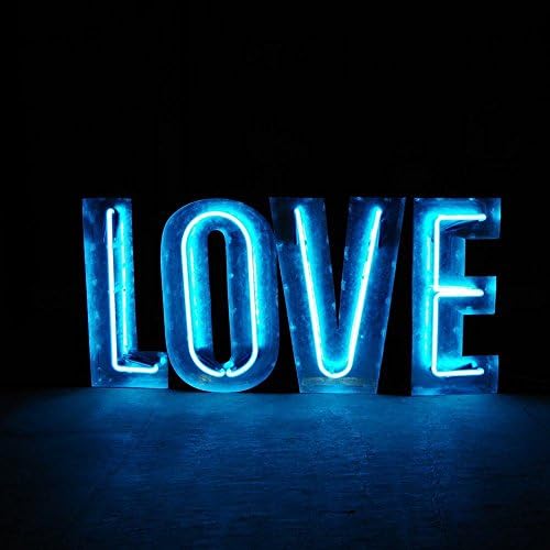 アメリカン レター ネオン サイン ラブ ブルー Love Blue Impact Letter With Neon Tube アメリカン雑貨 Midlothiantsi