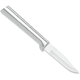 RADA Cutlery Peeling Paring Knife (R102), 2.5" Stainless Steel Hollow Ground Blade, Made in USA, Silver Handle