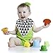 Bandana Bibs Drool Bib | Organic & Unisex - Pack of 4 with a Heat Sensing Spoon - Best for Baby Shower, Announcement Party, Newborn Registry & Gift Baskets - Clementine