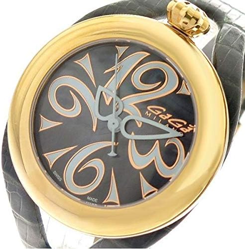 ガガミラノ Gaga Milano 腕時計 メンズ レディース 6071 03 クォーツ ブラック グレー 8