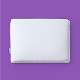 Purple DreamLayer Pillow - Standard Size, Multi-Layered GelFlex Grid & MicroAir Foam for Support & Pressure Relief - Customizable Height with Removable Foam Booster Layers