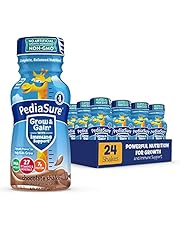 PediaSure Grow & Gain Kids’ Nutritional Shake, with Protein, DHA, and Vitamins & Minerals, Chocolate, 8 Fl Oz, 24-Count