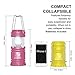 MalloMe Camping Lantern Pink Yellow 2 Pack Lanterns for Power Outages, Camping Lights for Tent Hanging, Camp Light Tent Lamp Emergency Battery Powered LED Lantern (Rechargeable Batteries Not Included)