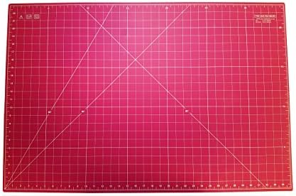 The Quilted Bear Large Cutting Mats - 24" x 36" (A1) Five Layer Heavy Duty Self Healing Cutting Mat for Quilting, Sewing and Crafting with 60 & 45 Degree Angle Markings (Pink)…