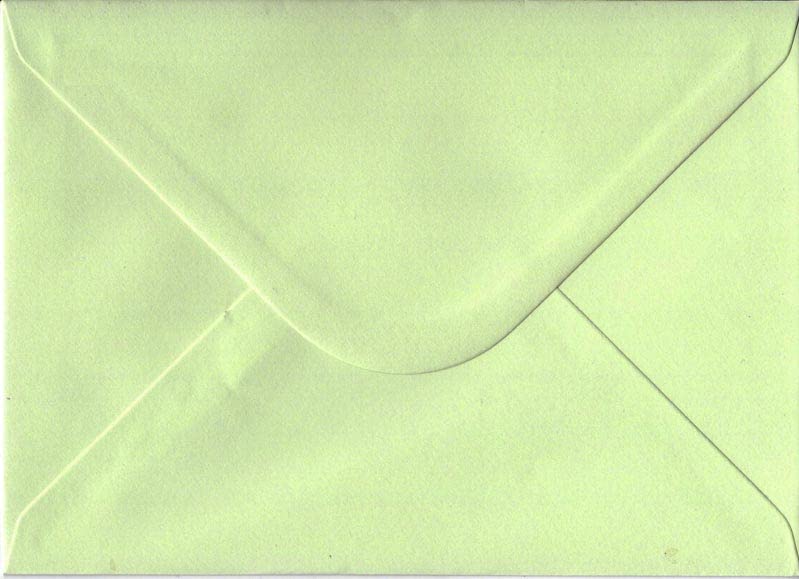 C6 Coloured envelopes for A6 Greeting Cards Wedding Invitation Crafts 114x162mm - Pack of 75 (Pastel Mint Green)