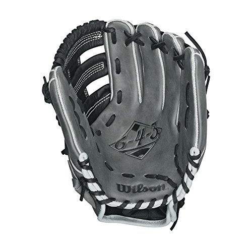 Wilson 6-4-3 G5 Infield Baseball Glove, Black/Coal/White, Right Hand Throw, 11.75-Inch