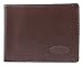 Big Skinny Men's Super Stretch Skinny Leather Bi-Fold Slim Wallet, Holds Up to 30 Cards, Brown (SKNYLSSBR)