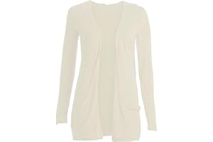 Loxdonz Kids Girls Boyfriend Cardigan Open Front Casual Long Sleeve Fashion Top with Pockets Age 5-13 Years