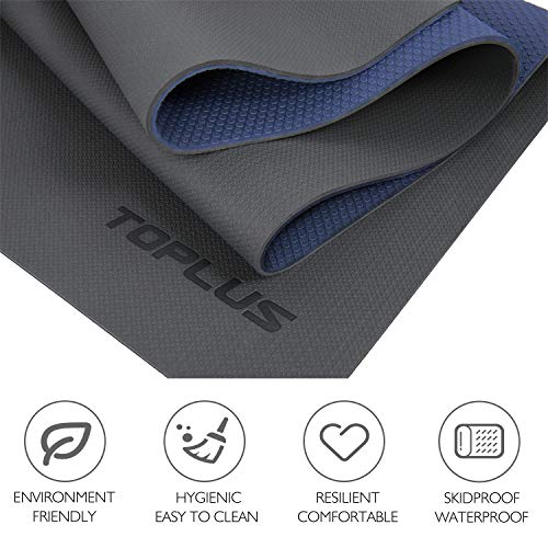 image for TOPLUS Yoga Mat, Upgraded Non-Slip Texture Pro Yoga Mat Eco Friendly E