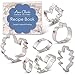 Fall Thanksgiving Cookie Cutters Set 7-Pc. Made in the USA by Ann Clark, Maple Leaf, Turkey, Pumpkin, Football, Acorn, and more