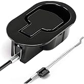 ttmagic Metal Recliner Handle Replacement Parts with Cable, Universal Recliner Sofa Chair Couch Release Lever Pull Handle, Fits Ashley and Major Recliner Brands, Exposed Cable Length 4.9&ldquo;