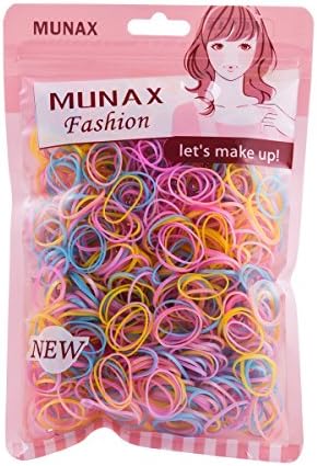 Multi Candy Color Baby Girl's Kids Hair Holder Hair Tie Elastic Rubber Bands (Small circle Multicolor 1000pcs D)