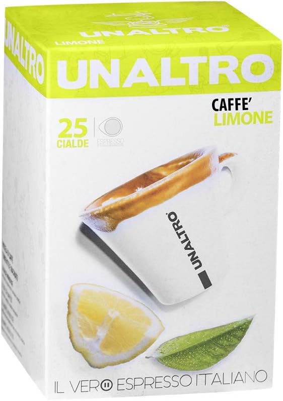 UnAltro Caffè Limone (Lemon) ESE Espresso Pods (25 Count) 100% Italian Roasted