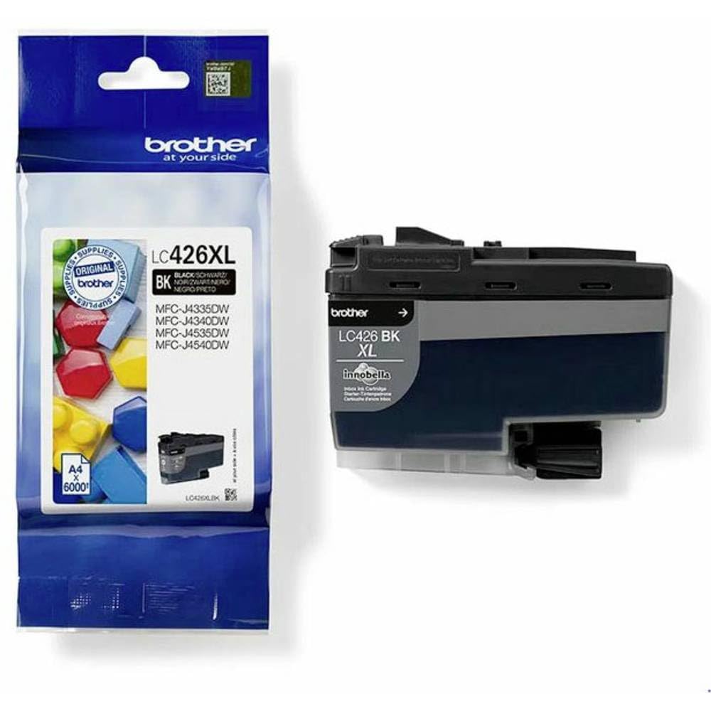 Brother LC-426XLBK Inkjet Cartridge, Black, Single Pack, High Yield, includes 1 x Inkjet Cartridge, Genuine Supplies
