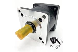 BESTOPPER 5:1 Nema 34 Gearbox Planetary Gear Head Reducer Stepper Motor Speed Reducer 1/2" Shaft 12.7mm,Output 16mm for Stepper Motor CNC Router Lathe