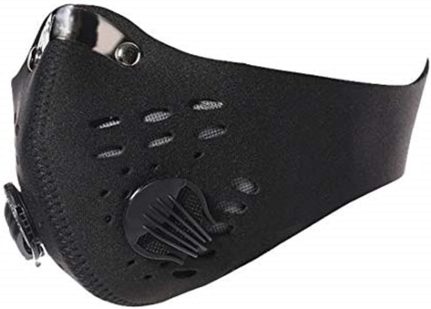 STARFO Cycling Mask With Breathing Valve Reusable Unisex Economy Black for Pollution,Pollen,Cycling,Sanding(1 PACK)