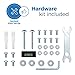 TV Wall Mount Bracket, Full Motion Swivel and 15