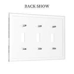 Xuejiaku Light Switch Cover Plate Black Gold