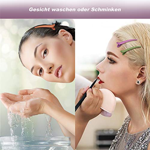 16 Stück Abteilklammern, Friseur Mehrfarbige Haarklammern Haarspange Haarclips für Friseurbedarf, Friseur Haarklammern Combi-Clip Kunststoff für Frauen Mädchen Friseur Styling Salon (7.5cm+11.5cm)