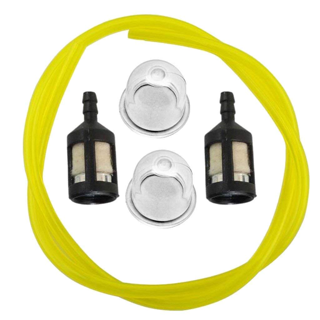 2 Feet Petrol Fuel Pipe Hose with Fuel Filter for Primer Chain kit fit for Ryobi Petrol Strimmer Chainsaw Lawn Mower Hedge Trimmer