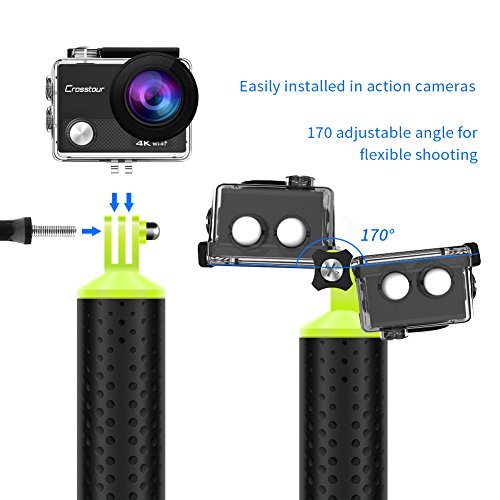 2 Crosstour+Floating+Waterproof+Monopod+Adjustable