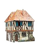 Keranova 282 Clever Paper Medieval Town Burgher House 3D Puzzle, 15 x 11 x 16 cm, Multi Colour