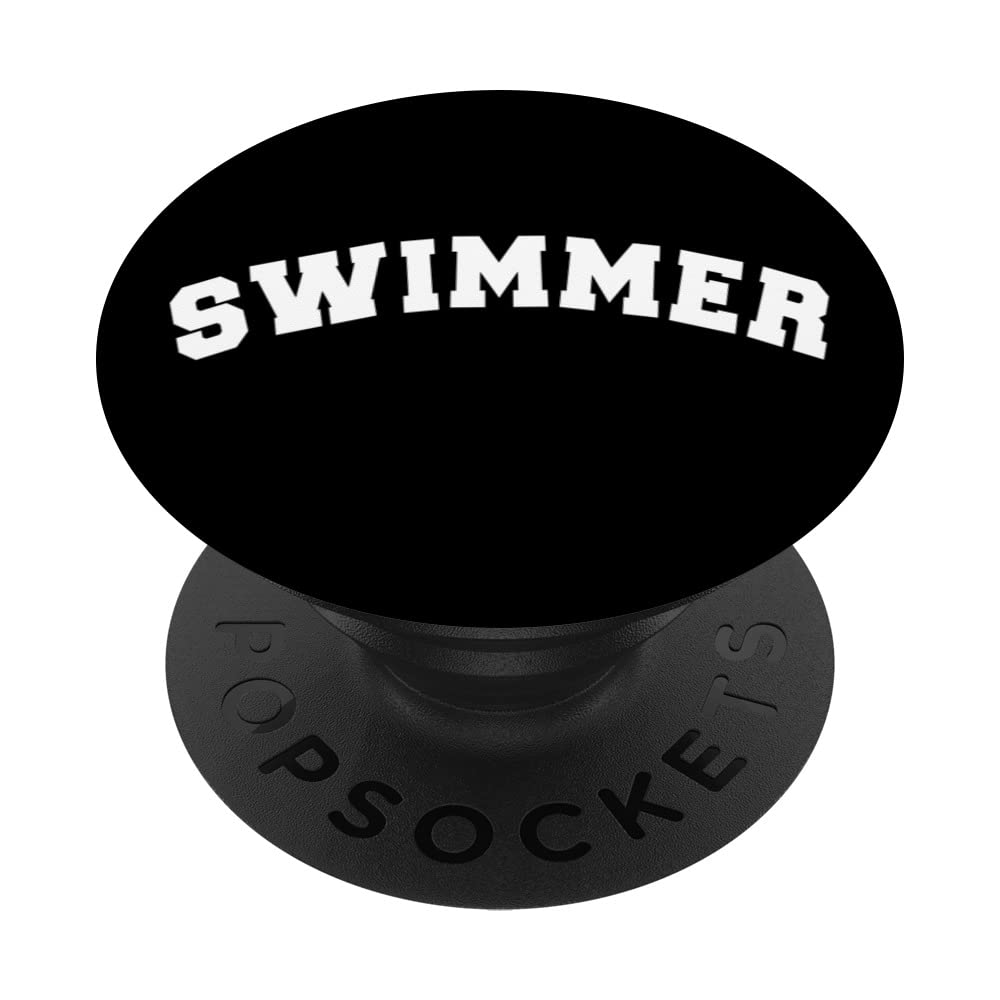 Swimming Swimmer women's men's swimmer swimming swim fun PopSockets Swappable PopGrip
