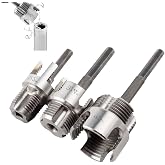 3Pcs PVC Pipe Threader Kit, 1/2, 3/4 and 1 Inch Pipe Thread Cutting Tool | Integrated Internal and External, Pipe Tapping and Threading Tool, Electric Drill Style Dual Function, PVC Cutting Tool