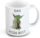 GrassVillage Dad Yoda Mug 11oz Funny Dad Gift Novelty Dishwasher Safe view 1