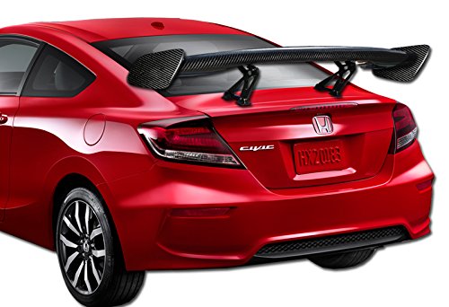 57" TYPE-3 Carbon Fiber Adjustable Rear Trunk GT-Style Spoiler Wing