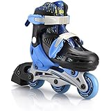 New Bounce Premium 2 in 1 Convertible Roller Skate Junior size 8-11, Tri wheel skate or inline Skates