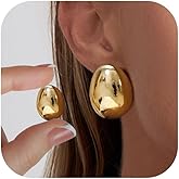 Risamil Chunky Gold Earrings for Women Trendy, Dainty 14K Gold Plated 2/3 Pairs Statemenet Earrings Thick Dangle Teardrop Earrings Big Hoop Earring Sets Large Unique Stud Earrings Gold Jewelry for Women Gifts