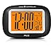 OnLyee Radio Controlled Atomic LCD Digital Alarm Clock With Calendar,Indoor Temperature,Date(Batteries Included)