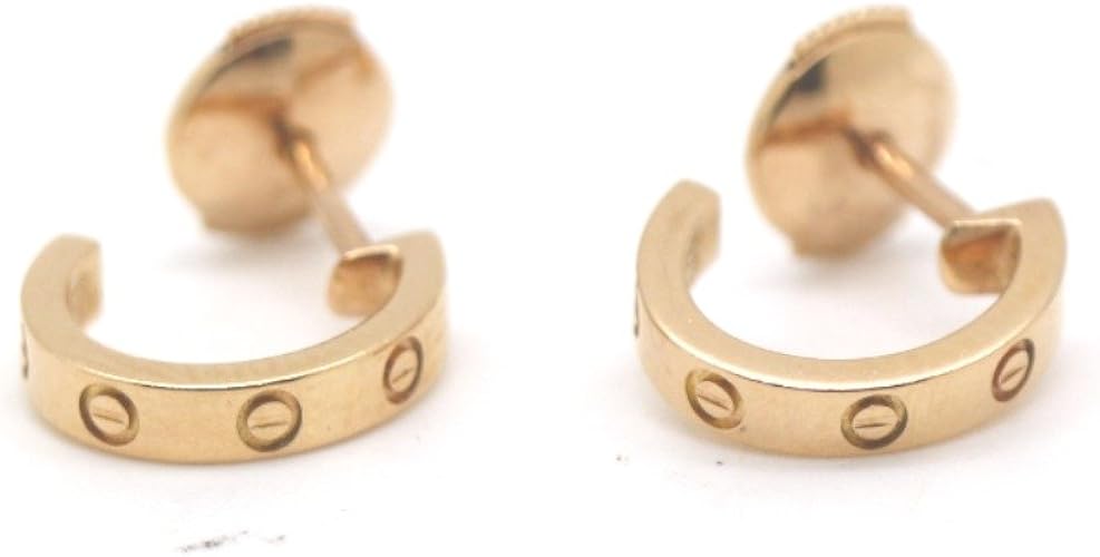 Amazon カルティエ Cartier ミニラブ ピアス K18ピンクゴールド レディース 中古 ピアスキャッチ 通販