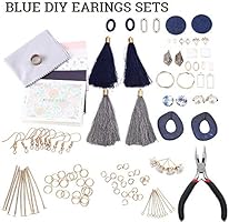 Premium Jewelry Findings Set Jewelry Making Supplies Kit Jewelry Findings Starter Kit Jewelry Beading Making and Repair Tools Kit Pliers Beads Wire Starter Tool