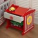 KidKraft Wooden Fire Hydrant Side Table with Drawer and Shelf, Children's Furniture Nightstand - Red, Gift for Ages 3+