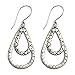 NOVICA Teardrop Shaped .925 Sterling Silver Dangle Earrings, Raindrop Tears'