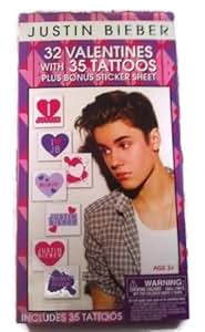 Amazon.com: Justin Bieber 32 Valentines With 35 Tattoos ...