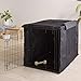 Amazon Basics Durable Dog Metal Crate Cover, 48-Inch, Black