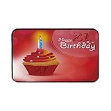 21st Birthday Decorations Custom Mouse Pad,Abstract