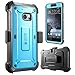SupCase Unicorn Beetle Pro Series Case for HTC 10, Full-Body Rugged Holster Case with Built-in Screen Protector for HTC 10, (Blue)