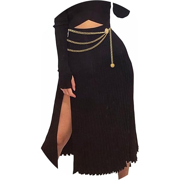 Amazon.com: Jurxy Multilayer Alloy Waist Chain S Size Body  display picture 1