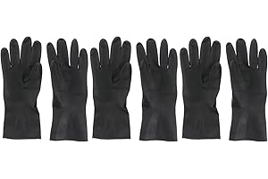 OSALADI 3 Pairs Hair Dying Black Hair Washable Rubber Hair Color Remover for Hand Protectors