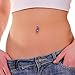 BodyJ4You 100PC Belly Button Rings Banana Barbells 14G Bioflex Plastic Bar Mix Color Body Jewelry