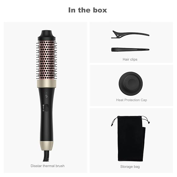 IONIC THERMAL BRUSH,1.5 INCH,VOLUME BLOWOUT STYLING,DUAL VOLTAGE,30S FAST HEATED CURLING IRON BRUSH