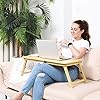 Zipom-100-Portable-Bamboo-Laptop-Stand-Foldable-Desk-Notebook-Table-Laptop-Bed-Tray-Bed-Table-Flower-Style-design-play-games-on-bed-Table-with-Drawer-flat-275in Zipom 100% Portable Bamboo Laptop Stand Foldable Desk Notebook Table Laptop Bed Tray Bed Table, play games on bed Table…