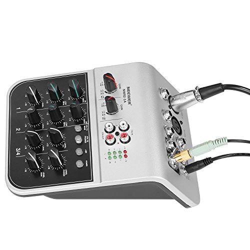 5 Neewer+4+Channel+Condenser+Microphone+Indicator