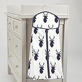 Carousel Designs Navy Deer Woodland Diaper Stacker