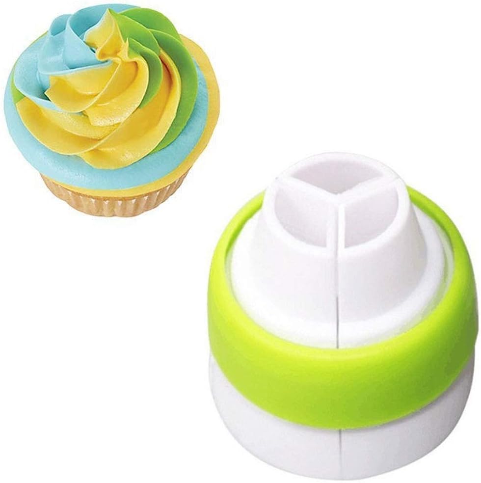 Luwu-Store 1 PCS 3 Holes Cake Decoration Converter Mix Icing Piping Nozzle Converter for Cupcake Random Color: Amazon.co.uk: Kitchen & Home